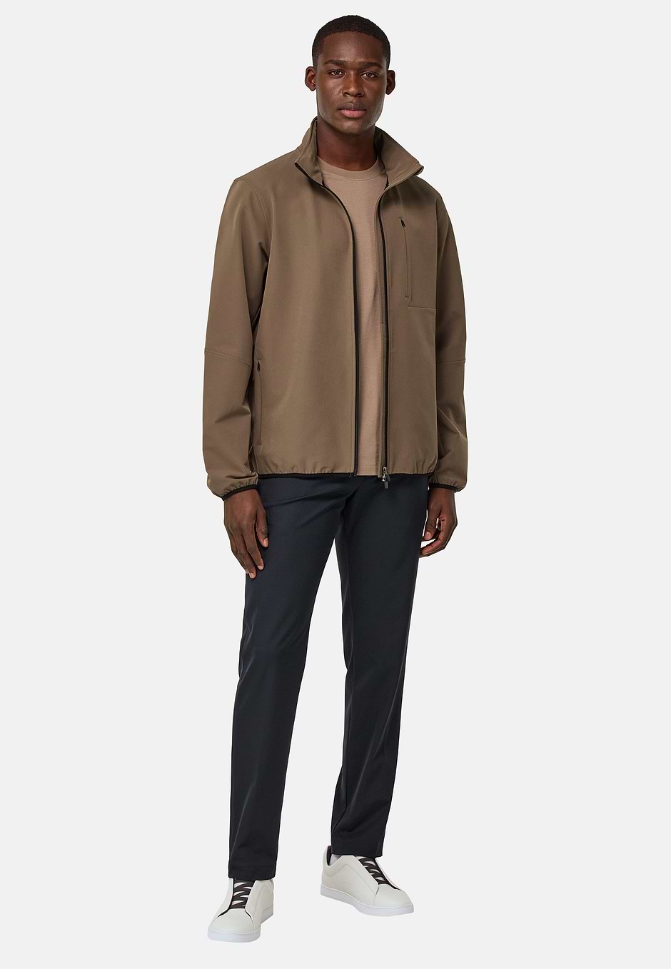 Full-Zip Technical Jacket, Mud, hi-res