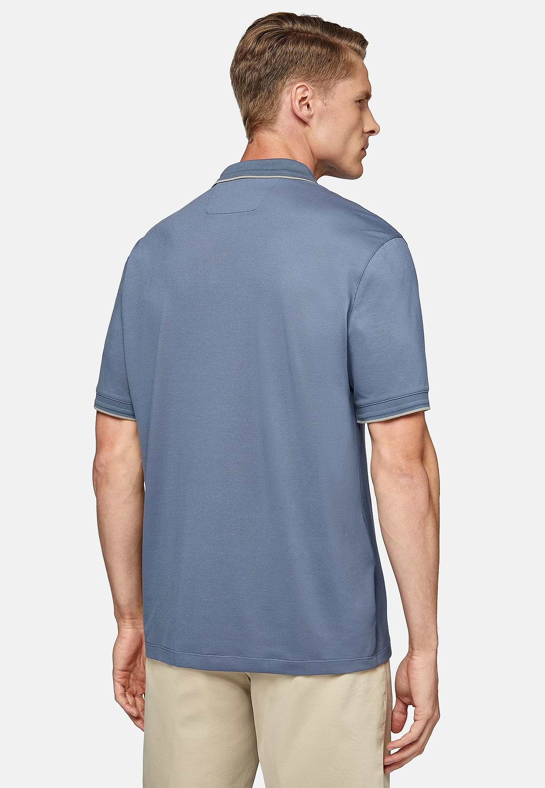 Hochwertiges Piqué-Poloshirt, Indigo, hi-res