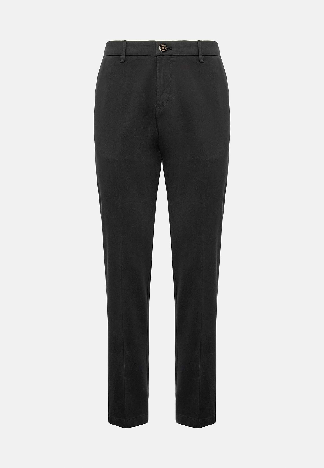 Stretch Cotton Trousers, Navy blue, hi-res
