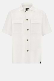 Surchemise Camp En Lin, Blanc, hi-res
