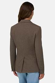Blazer in Jersey, Brown, thumb, 4