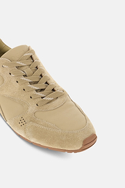 Trainers Suede and Nappa Leather, Beige, thumb, 4