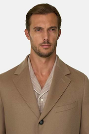 Coat in Pure Cashmere Single-Breasted, CAML, thumb, 3