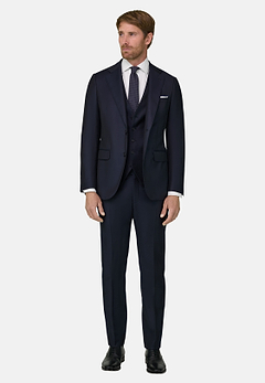 Navy Blue Super 130 Wool Suit