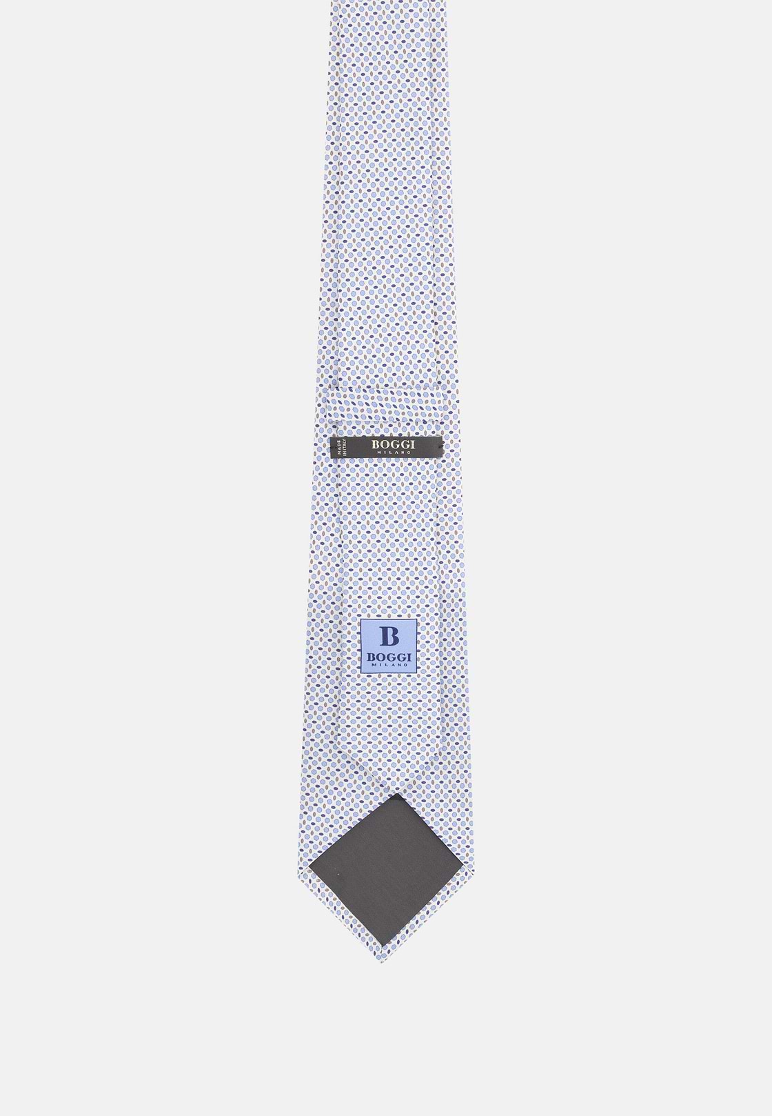 Geometric Patterned Silk Tie, OFFWHITE, hi-res, 3