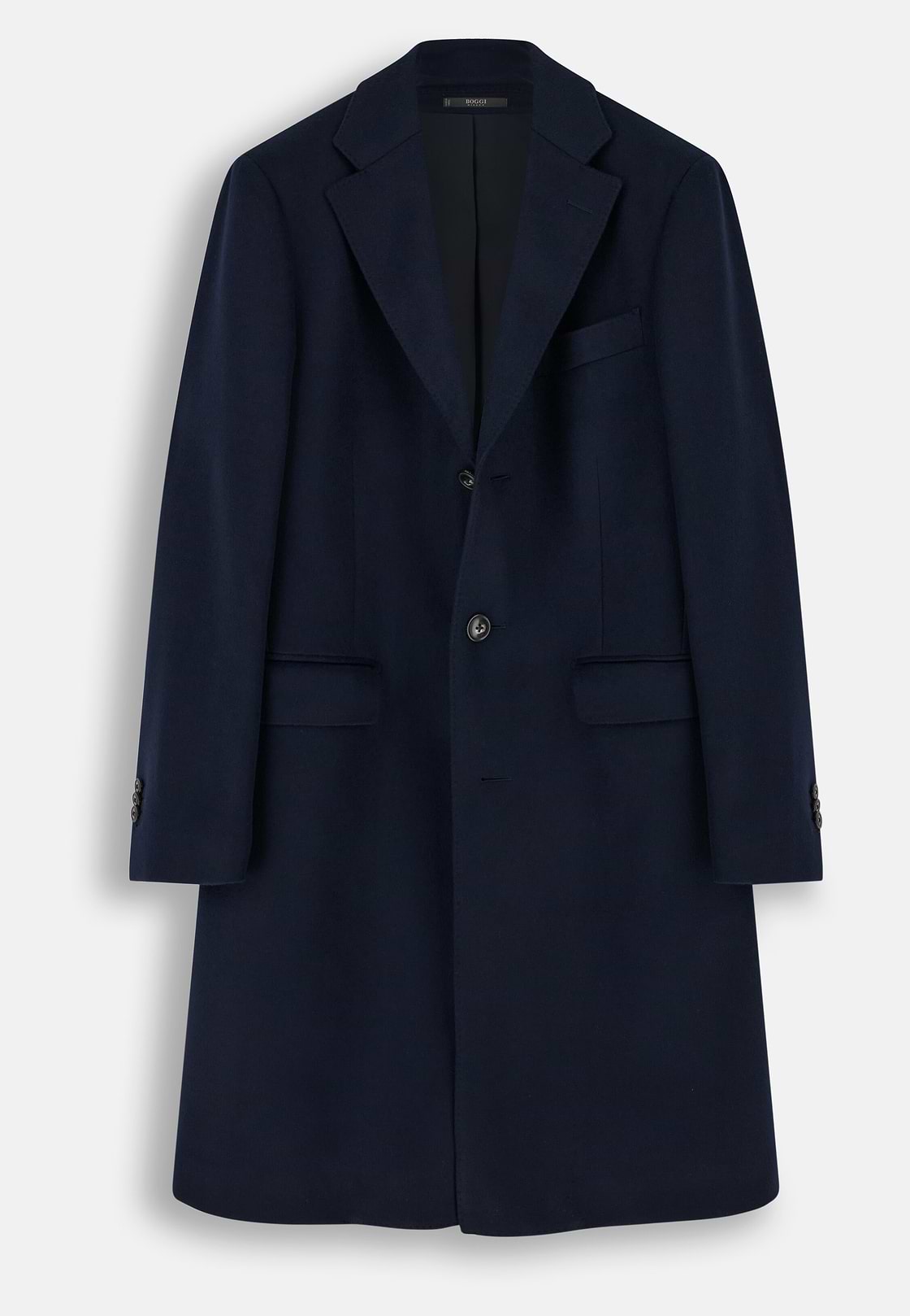 Single-Breasted Wool Coat, Navy blue, hi-res, 6