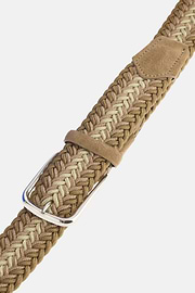 Cintura Intrecciata Misto Viscosa, Beige, thumb, 3