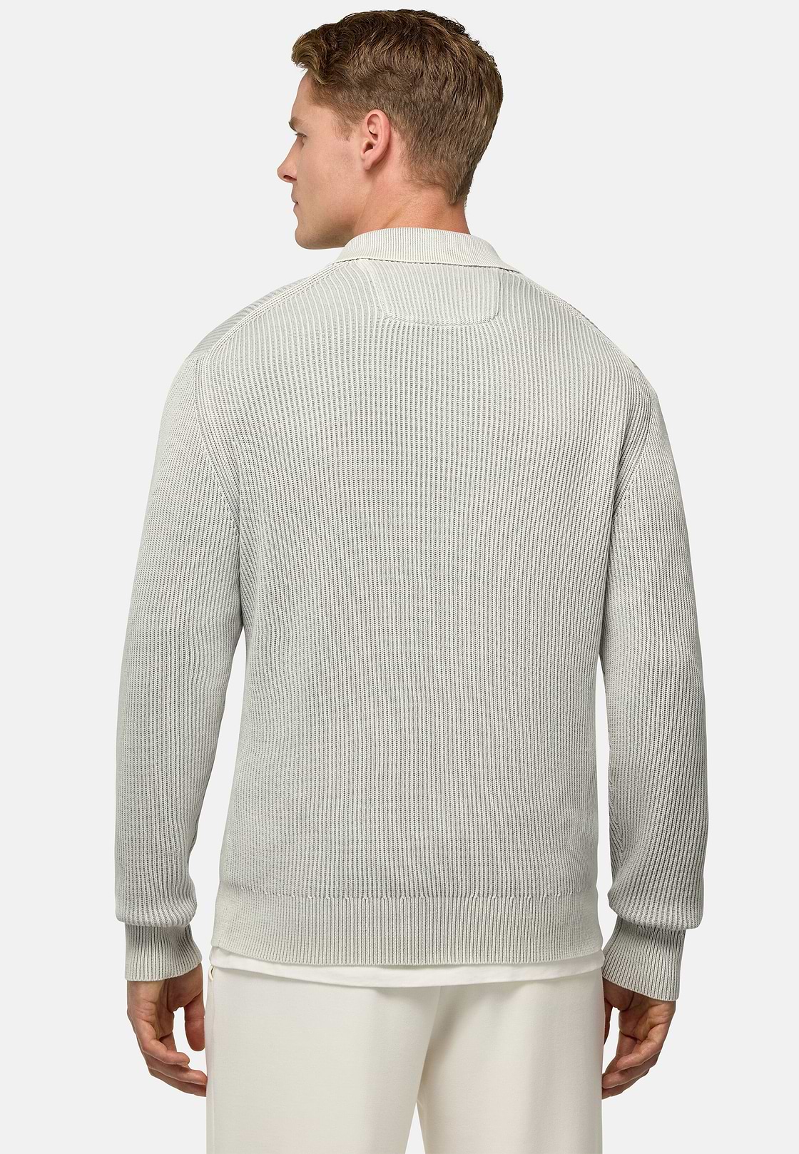 Polo Di Maglia In 100% Cotone Organico, Ghiaccio, hi-res