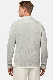 Polo Di Maglia In 100% Cotone Organico, Ghiaccio, hi-res