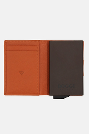 Kreditkarten-Börse Aus Leder, Orange, hi-res