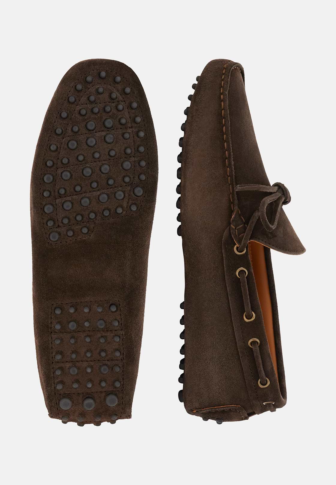 Wind Loafers in Suede Leather, Dark brown, hi-res