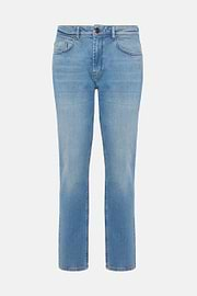 Light Blue Stretch Denim Jeans, Light Blue, hi-res