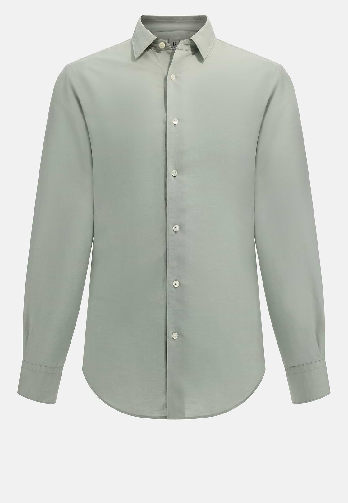 Regular Fit Tencel Linen Shirt, Green, hi-res