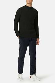 Stretch corduroy and modal trousers, , thumb, 2