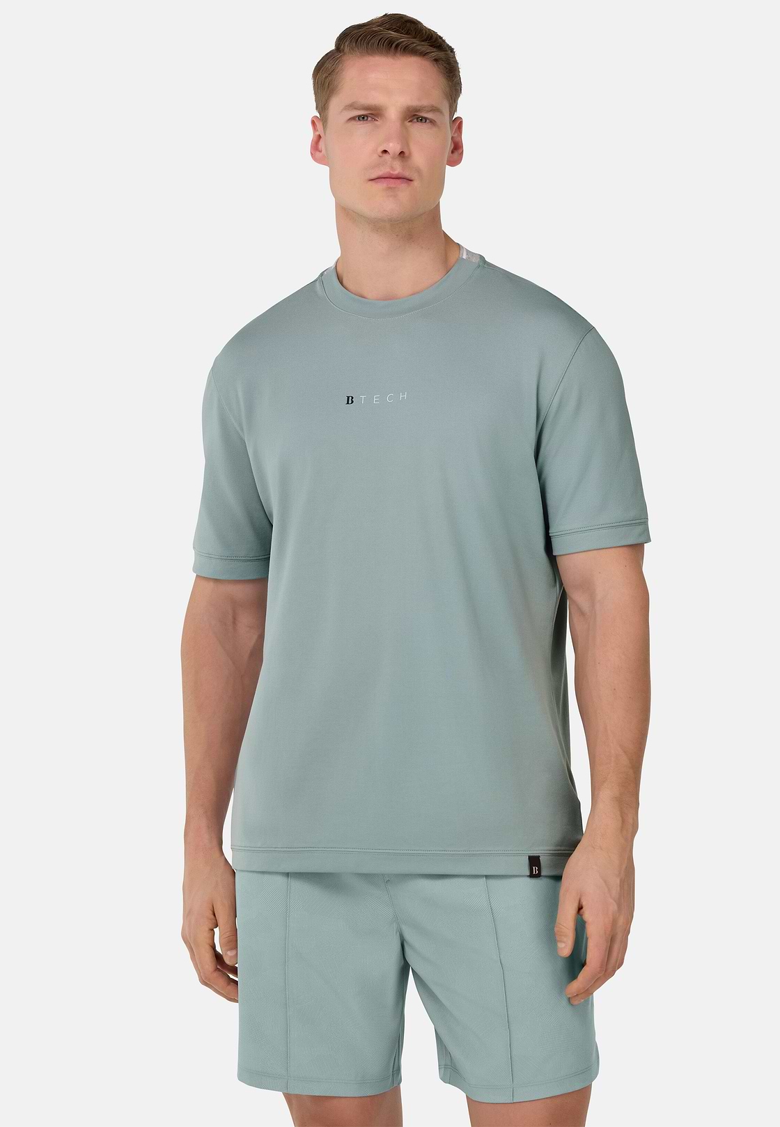 S.Cafè® High-Performance Piqué T-Shirt, Light Green, hi-res