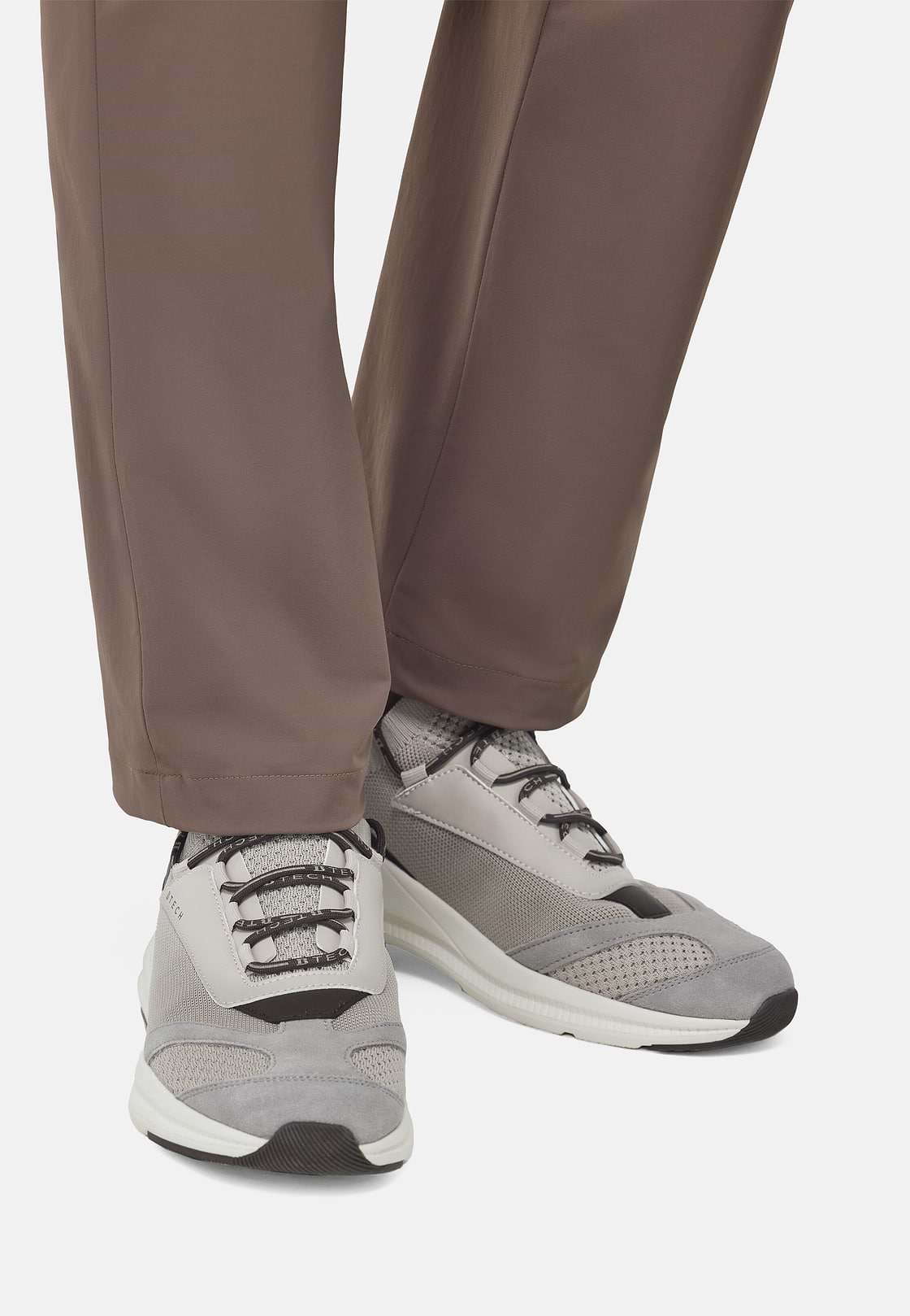 Zapatillas Tech De Punto, Taupe, hi-res