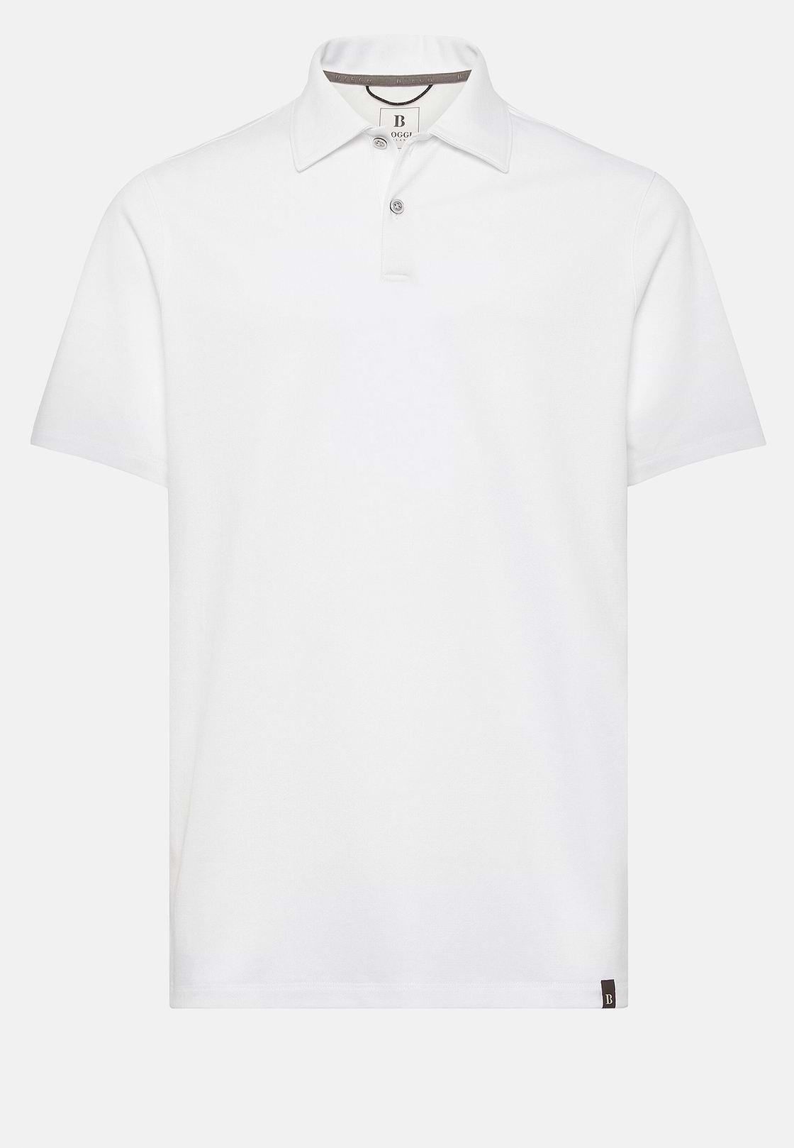 High-Performance Piqué Polo Shirt, White, hi-res