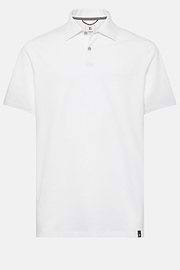 High-Performance Piqué Polo Shirt, White, hi-res