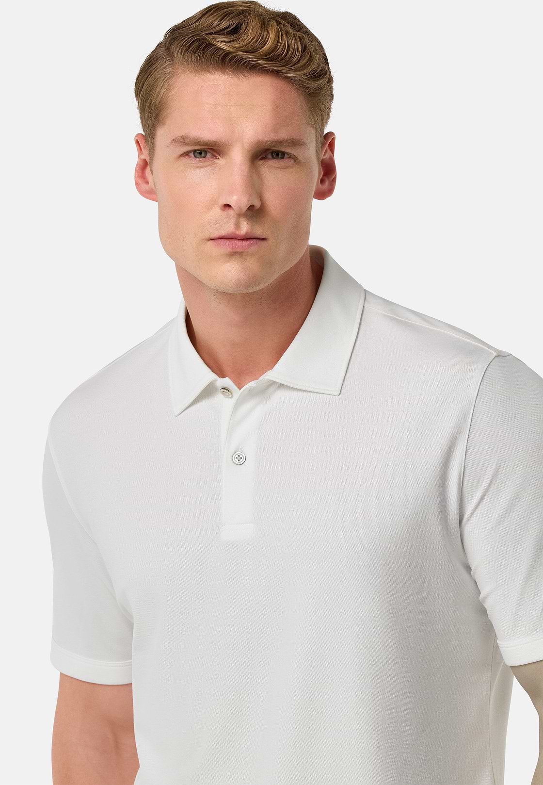 Polo En Piqué Performant S.Cafè®, Blanc, hi-res