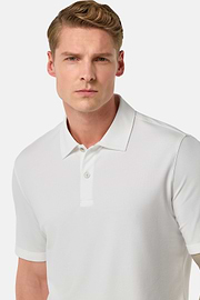 Polo En Piqué Performant S.Cafè®, Blanc, hi-res