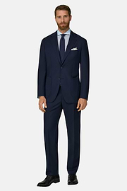 Blue Suit in B Aria Wool, , thumb, 1