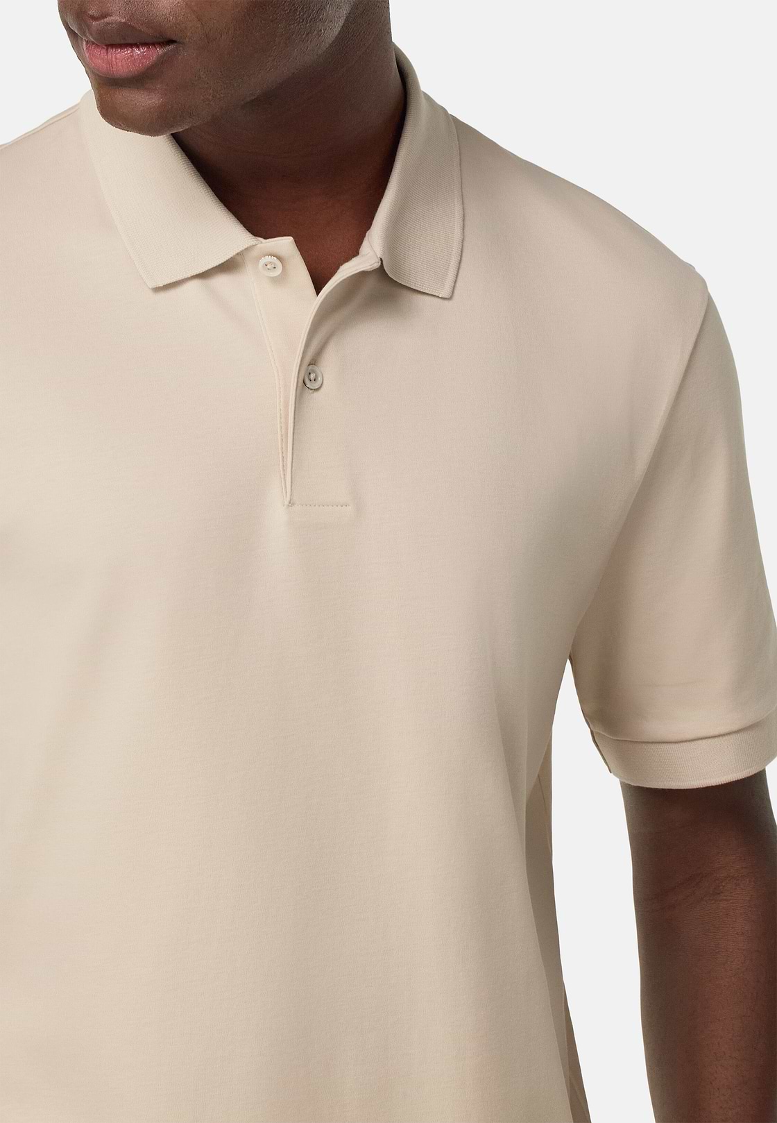 Jersey Polo Shirt, Sand, hi-res