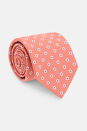 Seidenkrawatte Mit Blumenmuster, Orange, thumb, 2