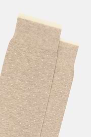 Socken mit Mikropunktemuster, Creme, thumb, 3