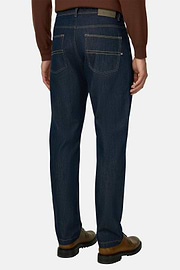 Jeans in Dark Blue Denim, Dark Blue, thumb, 5