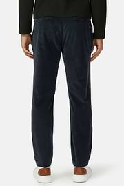 Stretch corduroy and modal trousers, , thumb, 4