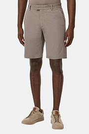 B Tech Stretch Nylon Bermuda Shorts, TAUPE, hi-res