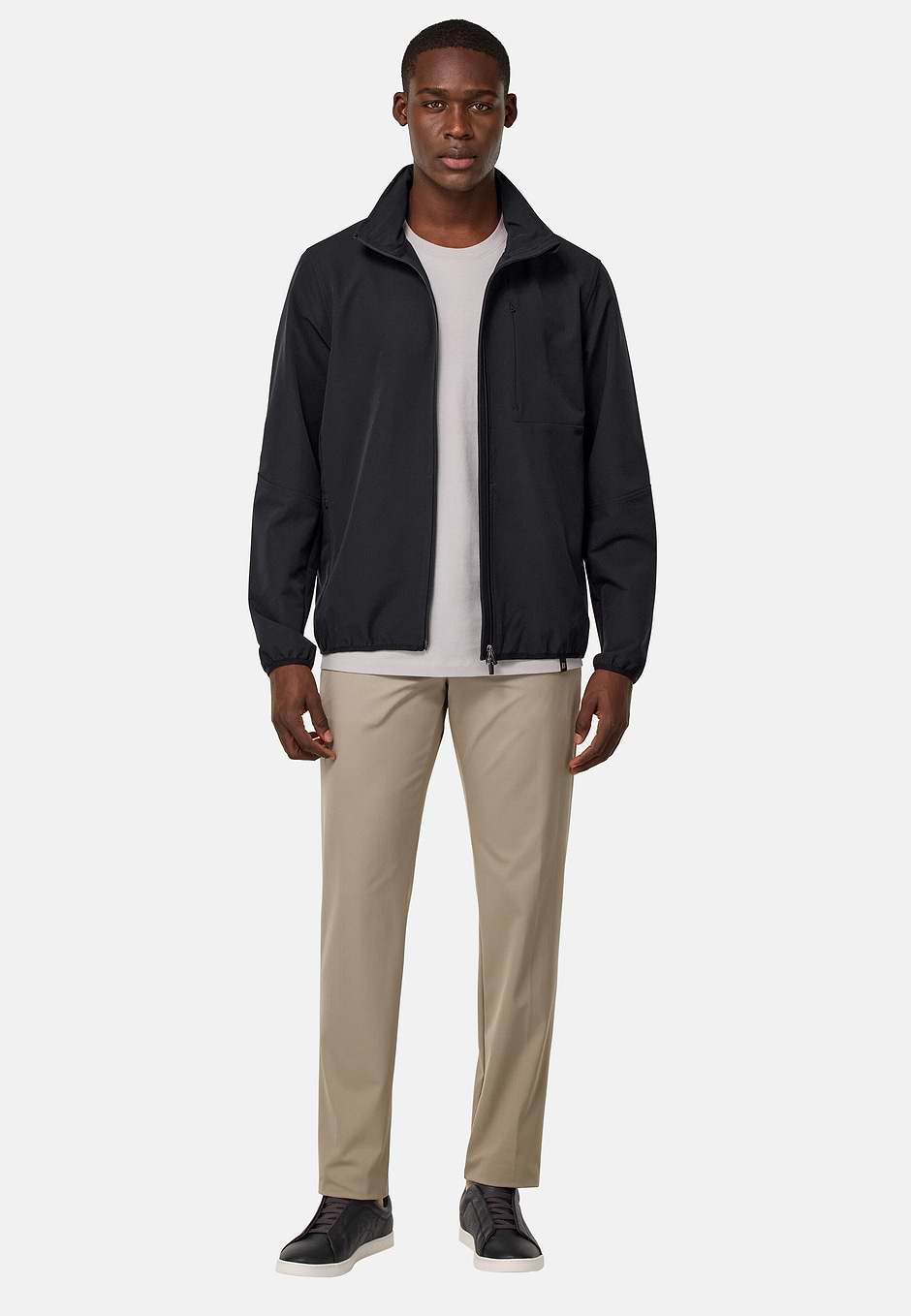 Full-Zip Technical Jacket, Navy blue, hi-res