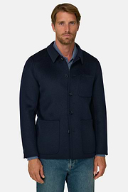 Shacket in Wool, Navy blue, thumb, 1