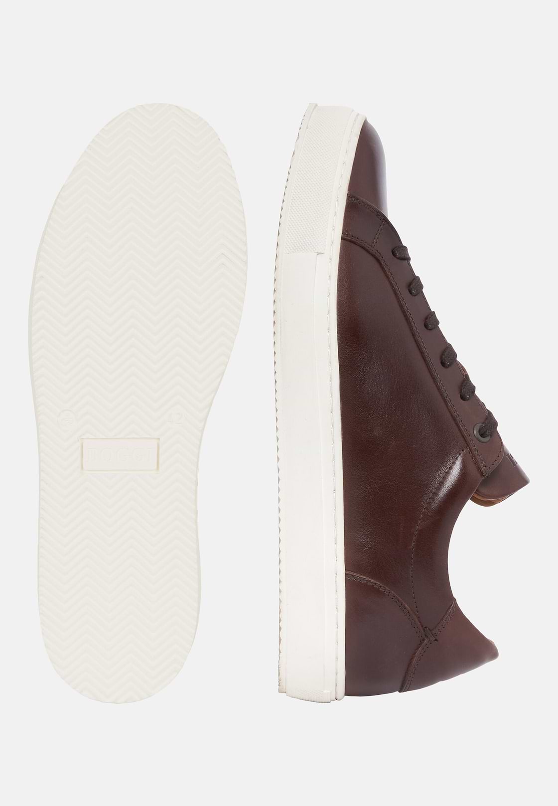 Zapatillas Marrones De Piel, Marrón, hi-res