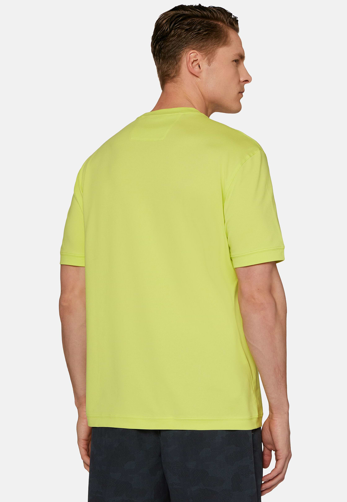 High-Performance Piqué Polo T-Shirt, Yellow, hi-res