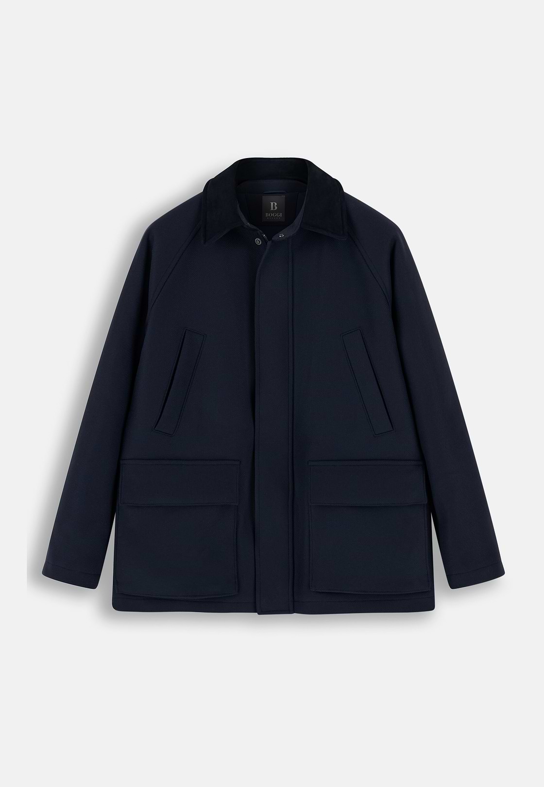 Peacoat Padded in Wool Blend, Navy blue, hi-res, 6
