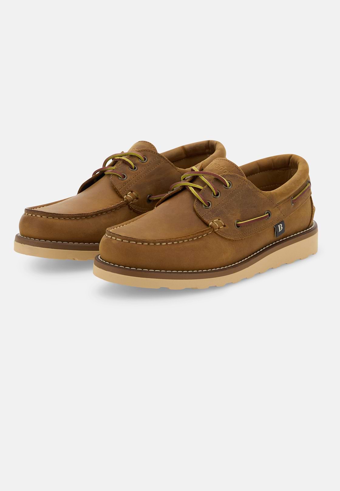 Bootschoenen van Pull-up Leer, Brown, hi-res, 3