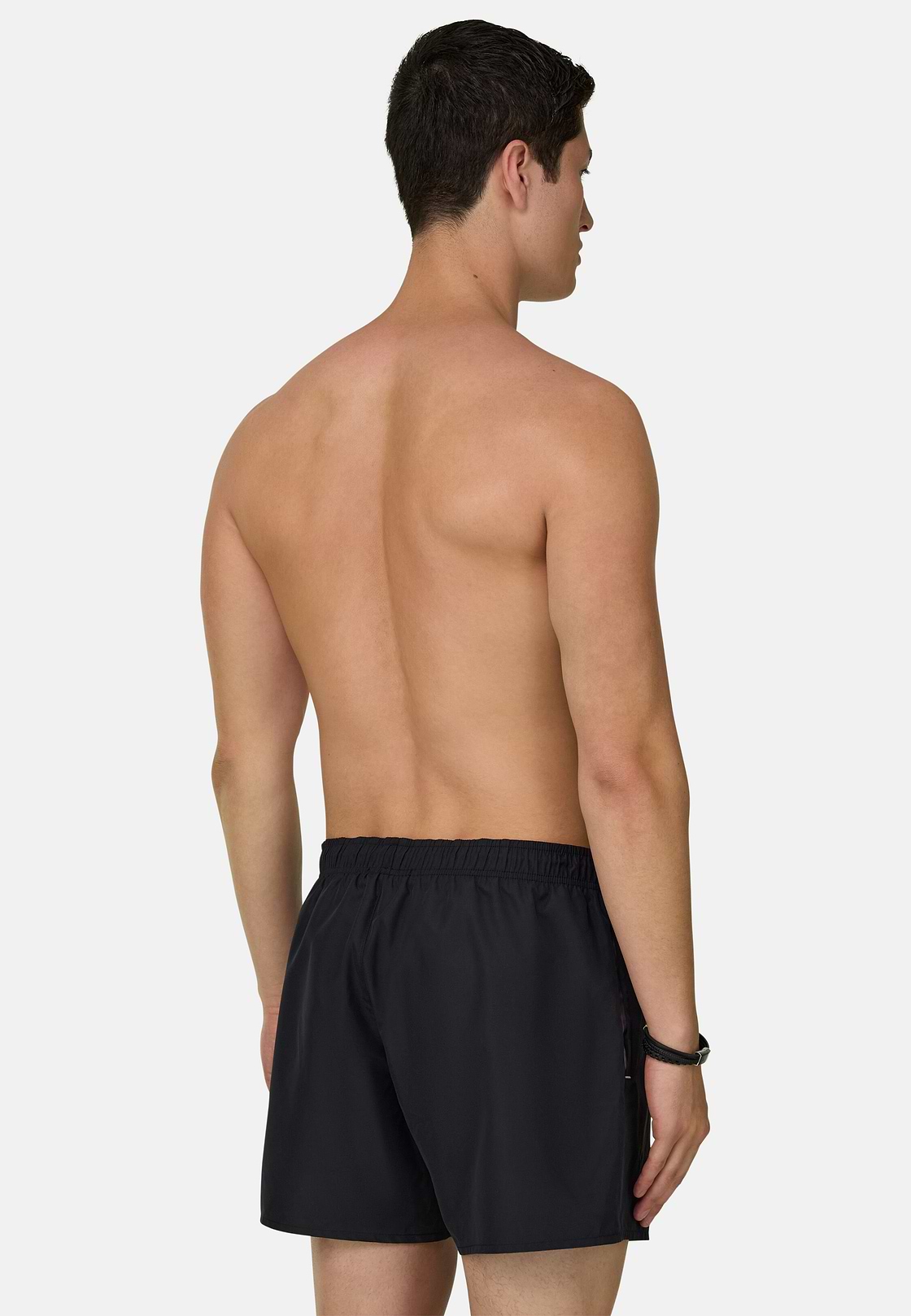 Plain Technical Swimsuit, Black, hi-res, 3