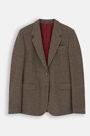 Blazer in Jersey, Brown, thumb, 5