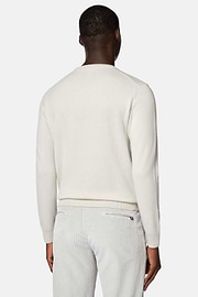 Pull Col Rond Sable En Cachemire, Sable, hi-res