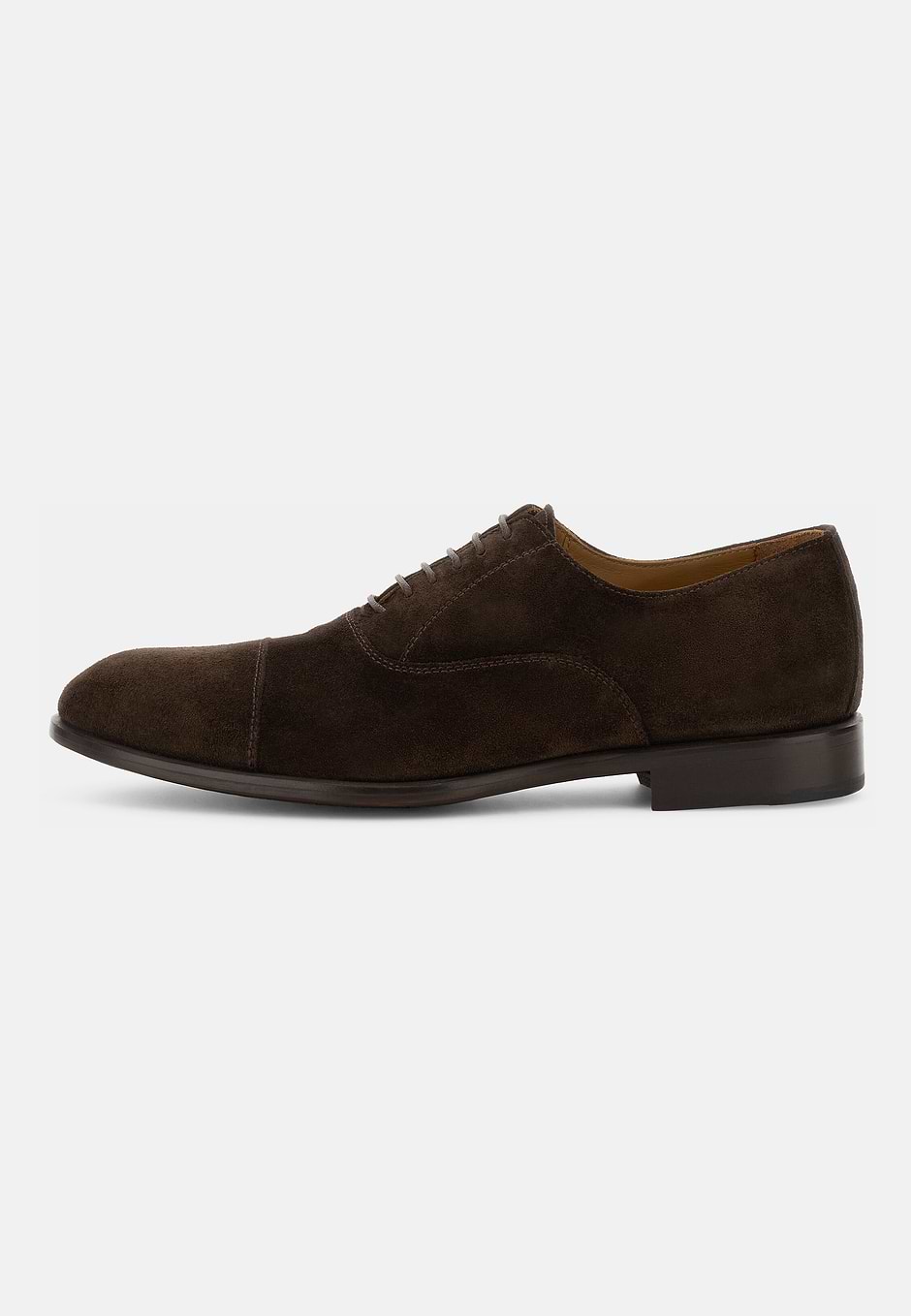 Zapatos De Cordones De Ante, Marron oscuro, hi-res