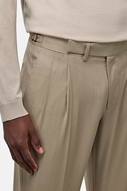 Traje Espiga De Pura Lana, Beige, hi-res