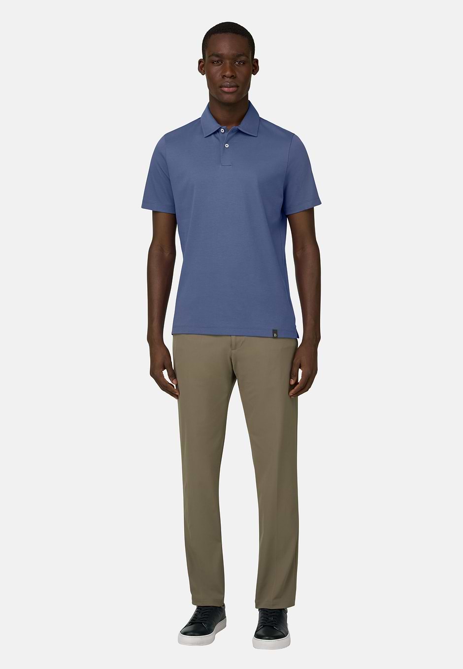 Polo In Interlock, Indaco, hi-res