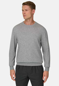 Crew Neck Jumper in Cashmere Blend