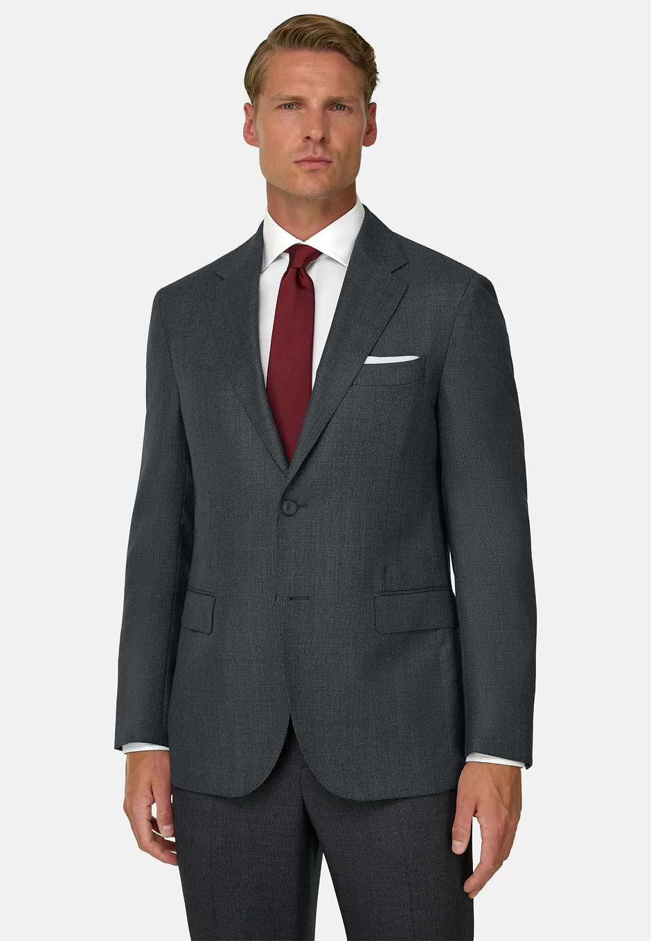 Pure Wool Bird's Eye Suit, , hi-res