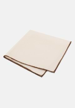 Linen Pocket Square With Contrasting Piping