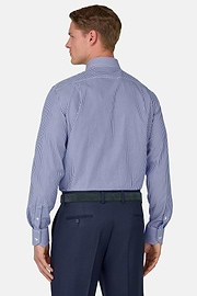 Regular Fit Cotton Poplin Shirt, Blue, thumb, 3