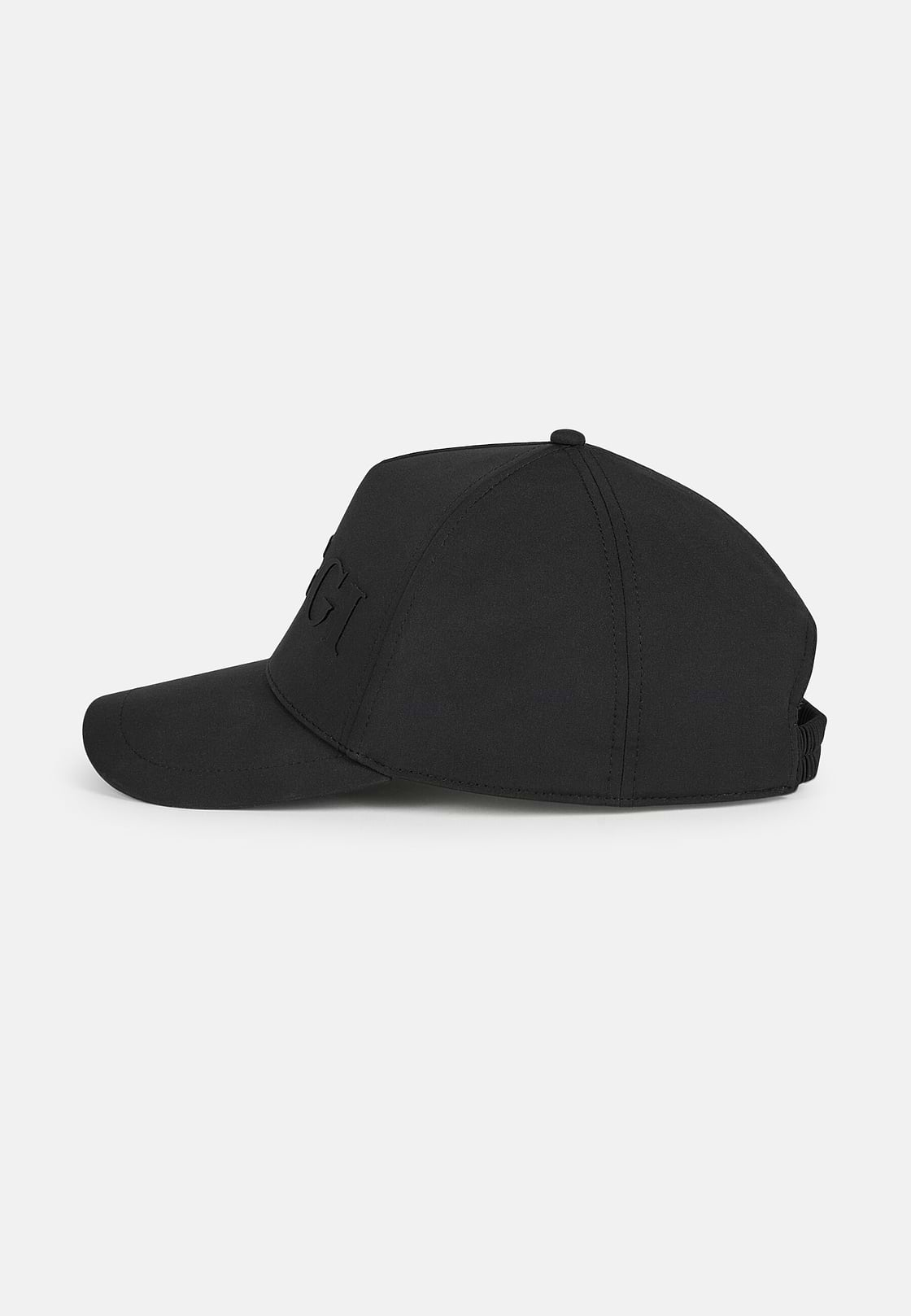 Gorra Con Visera De Tejido Técnico, Negro, hi-res