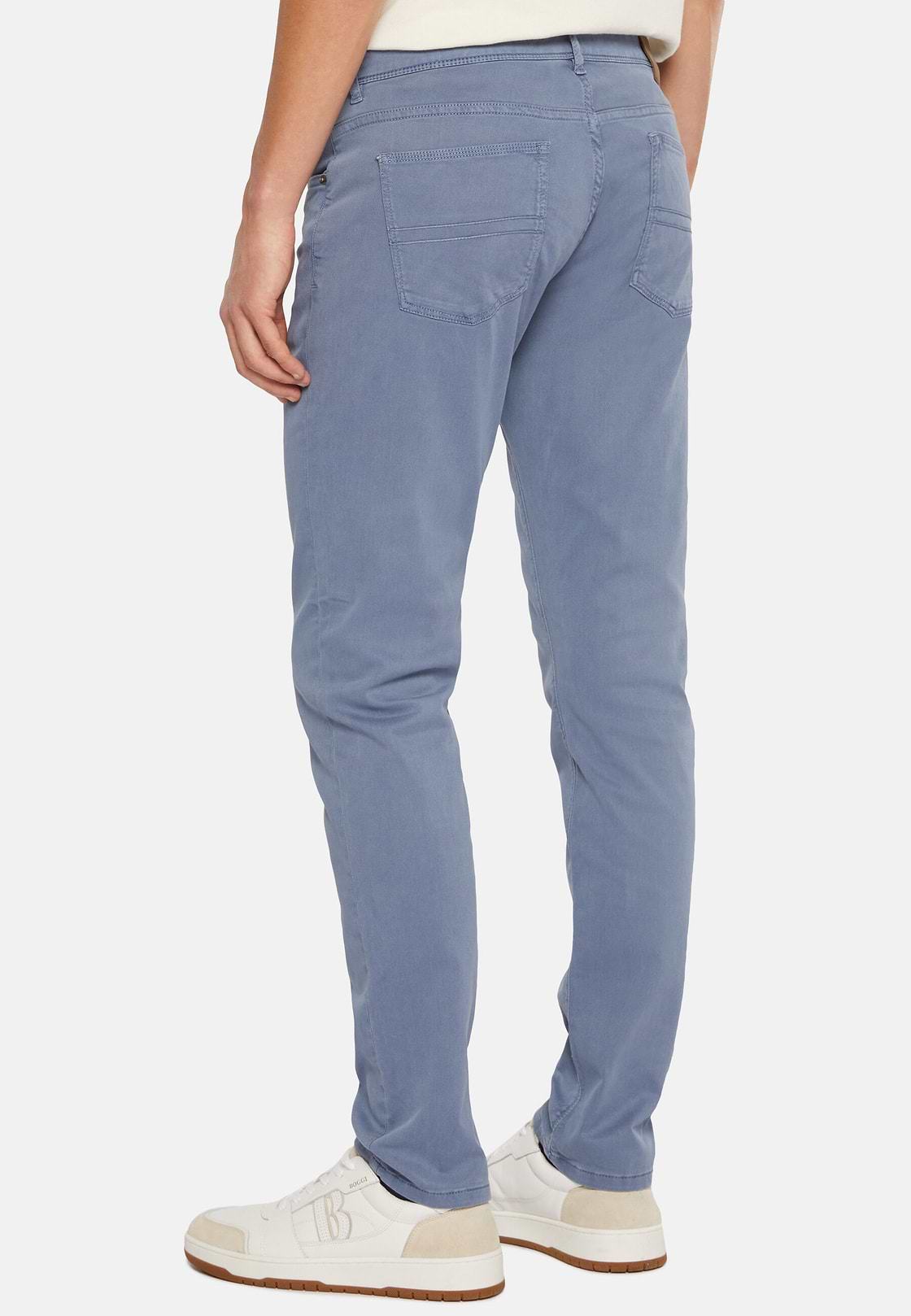 Jeans Aus Elastischem Baumwoll-Tencel, Air-blau, hi-res