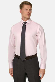 Checked Cotton Non-Iron Regular Fit Shirt, Pink, thumb, 1